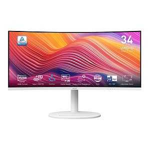 Msi Modern Md342cqpw 34 Inc 120hz 1ms 2k Uwqhd Adaptive Sync Va Kavisli Beyaz Pivot Gaming Monitor 1