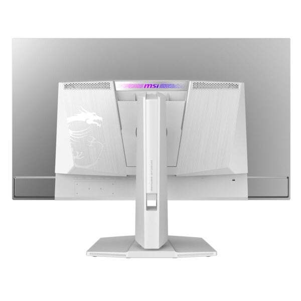 Yüksek performanslı gaming monitör, beyaz renk ve dragon logosu ile, oyuncular için optimize edilmiş ekran deneyimi sunar. MSI marka monitör detaylarıyla profesyonel oyun keyfi sağlar.