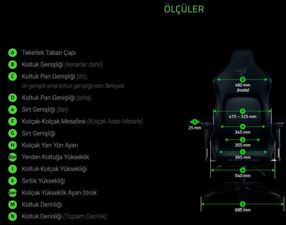 Razer Iskur Oyuncu Koltuğu H5