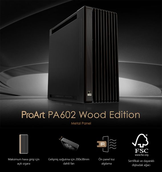 ProArt PA602 Wood Edition - Metal Panel ASUS PROART PA602 Wood Metal Kasa h2