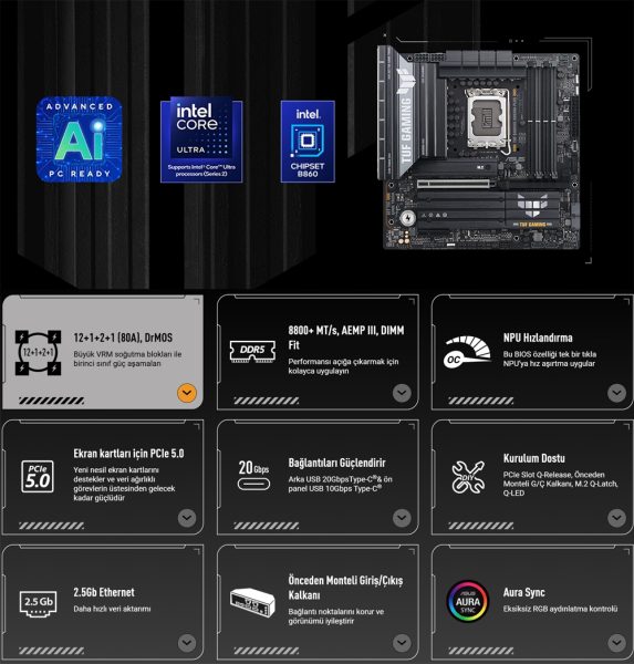 TUF GAMING B860M-PLUS TUF GAMING B860M-PLUS