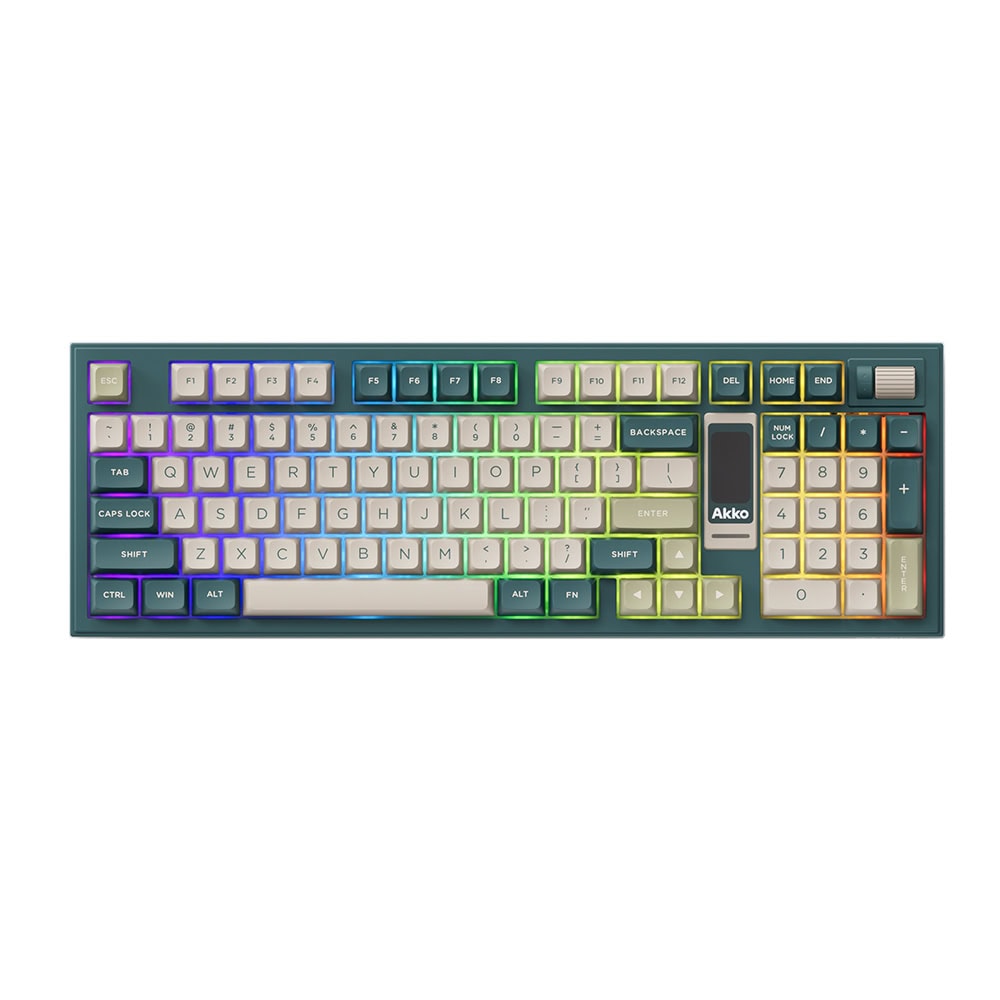 Akko Ink Green 5098b Rgb Kablosuz Hotswap Mekanik Gaming Klavye Y1