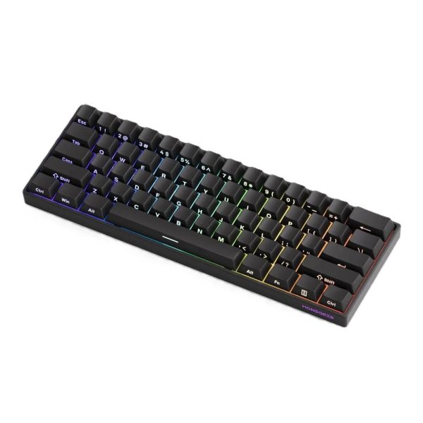 Akko Monsgeek Fun60 Max Shine Through Black Hall Effect Manyetik Switch Argb Kablosuz Hotswap Mekanik Gaming Klavye Y5