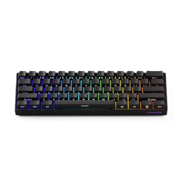 Akko Monsgeek Fun60 Pro Shine Through Black Hall Effect Manyetik Switch Rgb Kablosuz Hotswap Mekanik Gaming Klavye 2