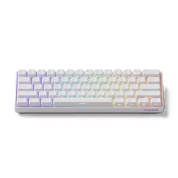 Akko Monsgeek Fun60 Pro Shine Through White Hall Effect Manyetik Switch Argb Kablosuz Hotswap Mekanik Gaming Klavye 2