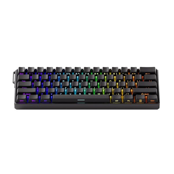 Akko Monsgeek Fun60 Ultra Shine Through Black Hall Effect Manyetik Switch Argb Kablosuz Hotswap Mekanik Gaming Klavye 2