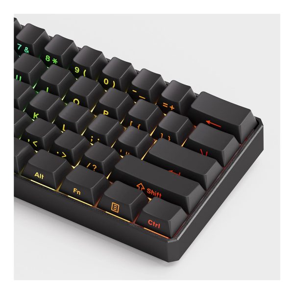 Akko Monsgeek Fun60 Ultra Shine Through Black Hall Effect Manyetik Switch Argb Kablosuz Hotswap Mekanik Gaming Klavye 5