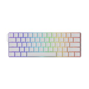 Akko Monsgeek Fun60 Ultra Shine Through White Hall Effect Manyetik Switch Argb Kablosuz Hotswap Mekanik Gaming Klavye 1