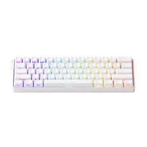 Akko Monsgeek Fun60 Ultra Shine Through White Hall Effect Manyetik Switch Argb Kablosuz Hotswap Mekanik Gaming Klavye 2