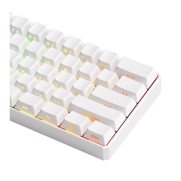 Akko Monsgeek Fun60 Ultra Shine Through White Hall Effect Manyetik Switch Argb Kablosuz Hotswap Mekanik Gaming Klavye 6