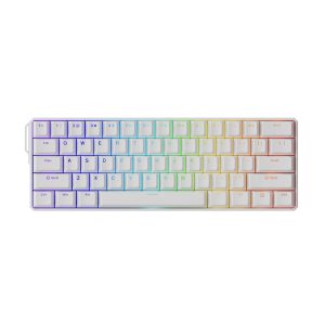 Akko Monsgeek Fun60 Ultra Shine Through White Tmr Hall Effect Manyetik Switch Argb Kablosuz Hotswap Mekanik Gaming Klavye 1