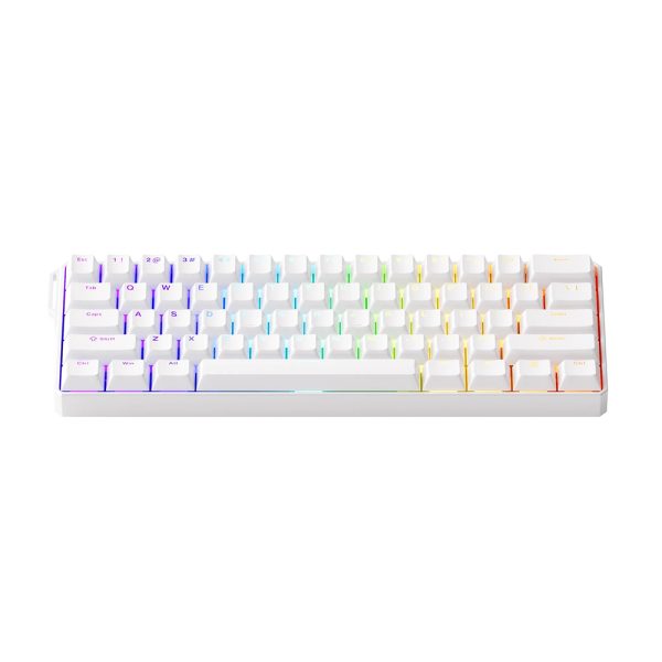 Akko Monsgeek Fun60 Ultra Shine Through White Tmr Hall Effect Manyetik Switch Argb Kablosuz Hotswap Mekanik Gaming Klavye 2