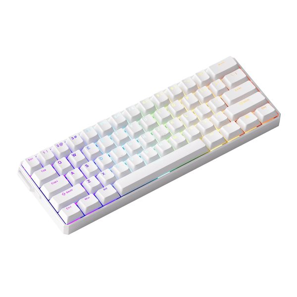 Akko Monsgeek Fun60 Ultra Shine Through White Tmr Hall Effect Manyetik Switch Argb Kablosuz Hotswap Mekanik Gaming Klavye 4