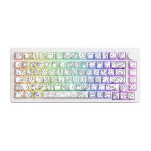 Akko Monsgeek M1 V5 Contour Lines White Rgb Kablosuz Hotswap Mekanik Gaming Klavye 1
