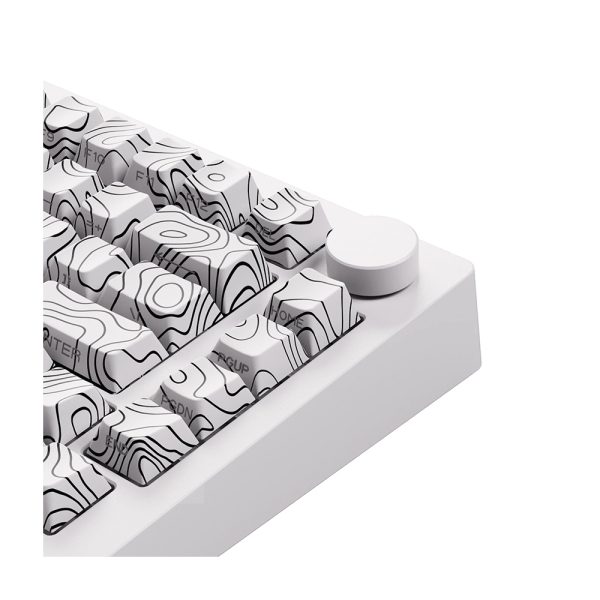 Akko Monsgeek M1 V5 Contour Lines White Rgb Kablosuz Hotswap Mekanik Gaming Klavye 5