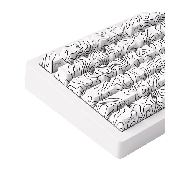 Akko Monsgeek M1 V5 Contour Lines White Rgb Kablosuz Hotswap Mekanik Gaming Klavye 6