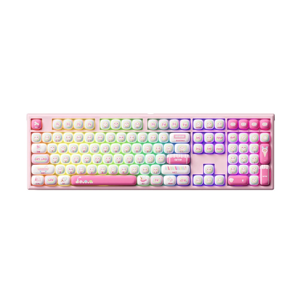 Akko Monsgeek Mg108b Rainbow Marshmallows Rgb Kablosuz Hotswap Mekanik Gaming Klavye 1