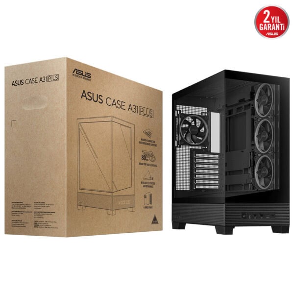 Asus A31 Plus Tg Argb Siyah Temperli Cam Usb 3 2 Mid Tower Matx Gaming Kasa 3