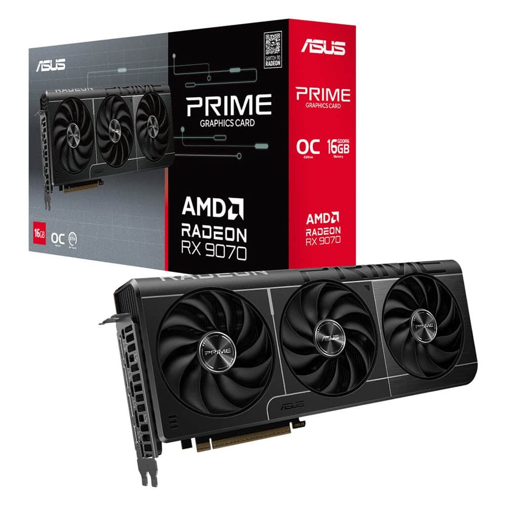 Asus Prime Radeon Rx 9070 Oc 16gb Gddr6 256 Bit Ekran Karti Y1