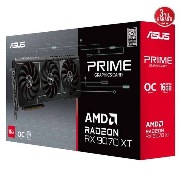 Asus Prime Radeon Rx 9070 Xt Oc 16gb Gddr6 256 Bit Ekran Karti Y15