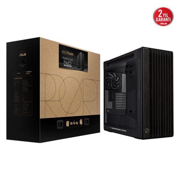 Asus Proart Pa602 Wood Edition Temperli Cam Usb 3 2 Mid Tower E Atx Siyah Kasa 2