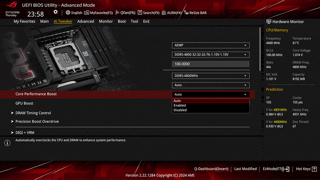 ROG Maximus Z890 Hero ROG Maximus Z890 Hero