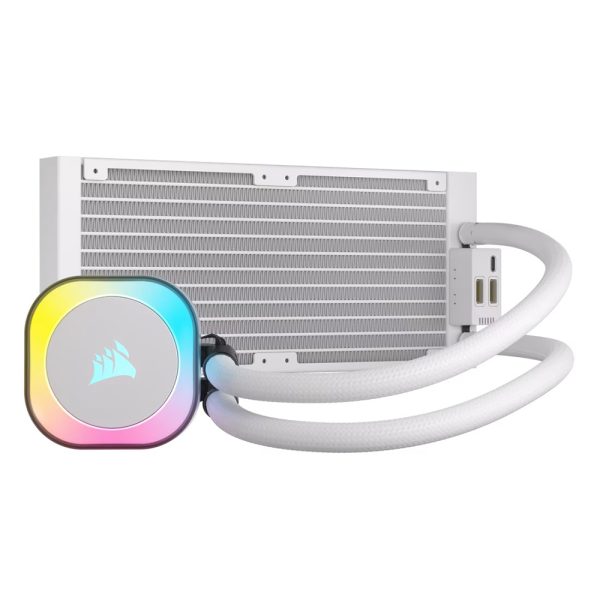 Corsair Icue Link H100i Rgb White 240mm Intel Amd Uyumlu Beyaz Islemci Sivi Sogutucu Cw 9061005 Ww 2