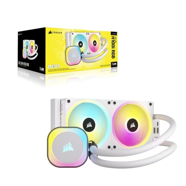 Corsair Icue Link H100i Rgb White 240mm Intel Amd Uyumlu Beyaz Islemci Sivi Sogutucu Cw 9061005 Ww 8