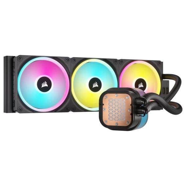 Corsair Icue Link H150i Lcd Rgb 360mm Intel Amd Uyumlu Islemci Sivi Sogutucu Cw 9061008 Ww 2