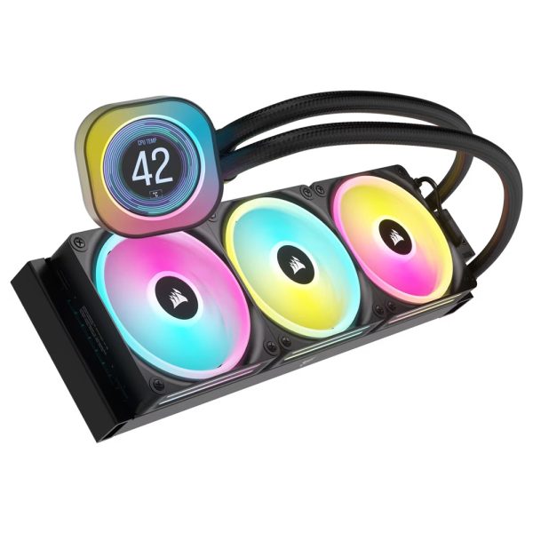 Corsair Icue Link H150i Lcd Rgb 360mm Intel Amd Uyumlu Islemci Sivi Sogutucu Cw 9061008 Ww 3