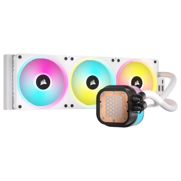 Corsair Icue Link H150i Lcd White Rgb 360mm Intel Amd Uyumlu Beyaz Islemci Sivi Sogutucu Cw 9061010 Ww 2