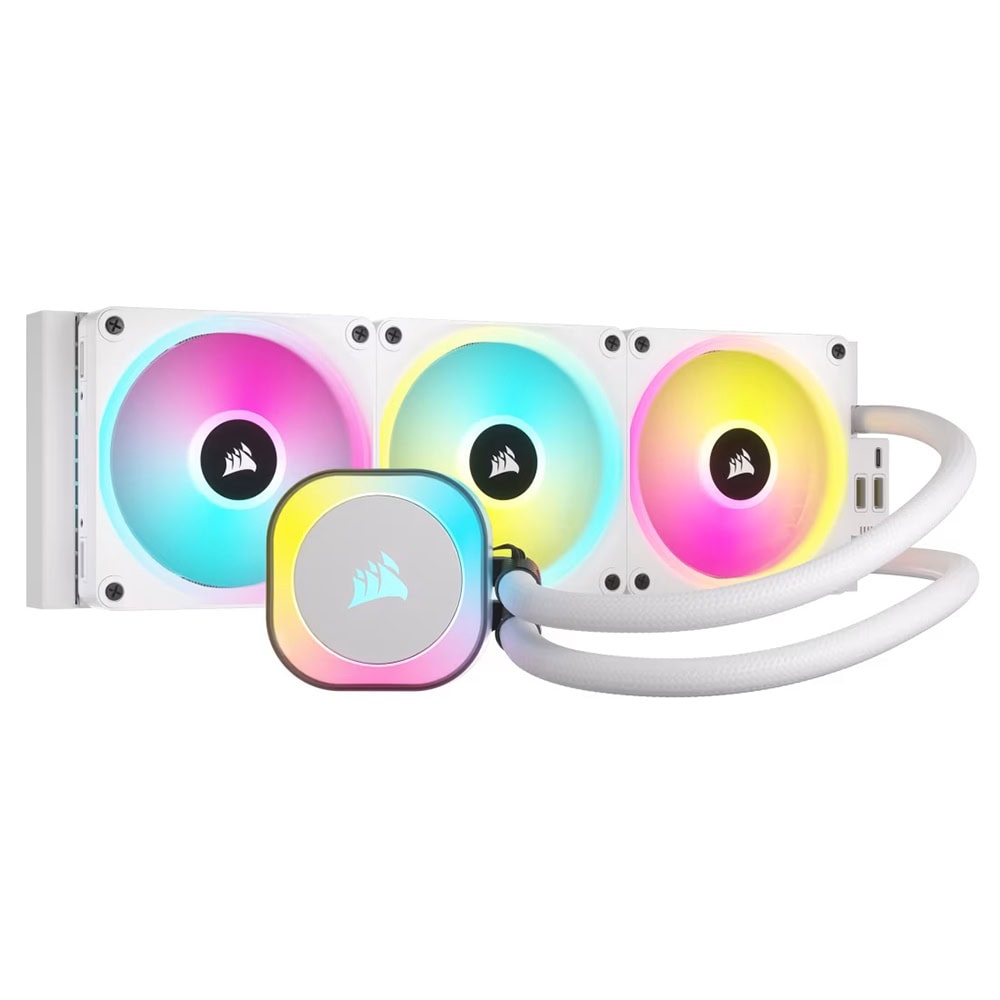 Corsair Icue Link H150i Rgb Aio White 360mm Intel Amd Uyumlu Beyaz Islemci Sivi Sogutucu Cw 9061006 Ww 1