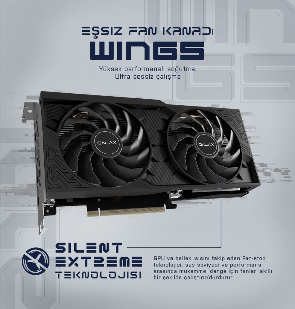 GALAX GeForce RTX 4060 1-Click OC 2X V3 8GB Ekran Kartı h4
