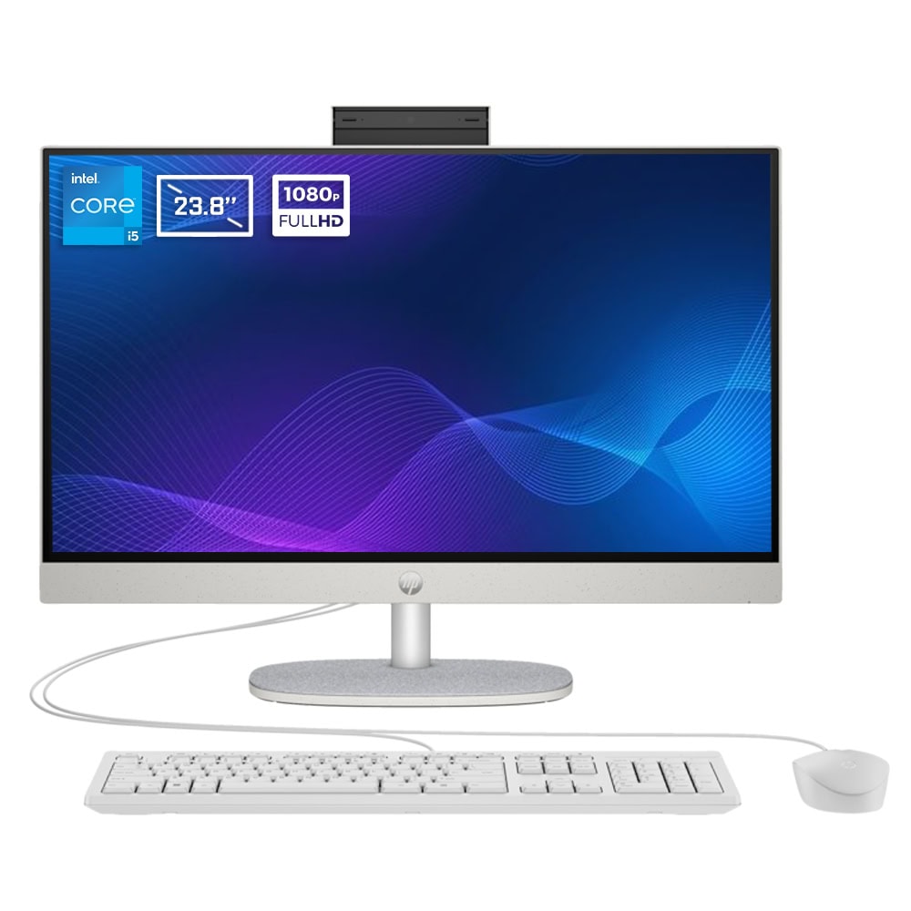 Hp 24 Cr0053nt 80c03ea Intel Core I5 1335u 16gb Ddr4 512gb Ssd 23 8 Inc Full Hd Freedos Beyaz All In One Bilgisayar Yh1