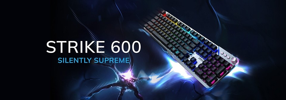 msi-strike-600u-tanitti-oyuncular-ve-profesyoneller-icin-ustun-sessiz-mekanik-klavye