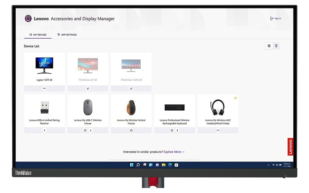 Lenovo Thinkvision P24h 30 Monitör H13