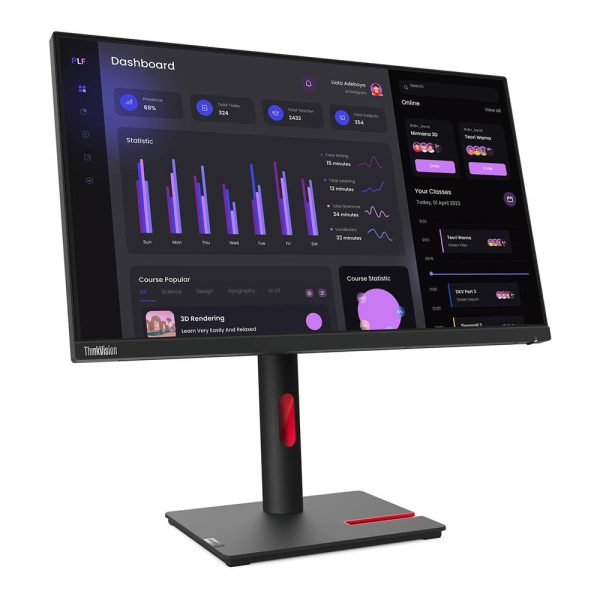 Lenovo Thinkvision T24i 30 23 8 Inc 60hz 4ms Full Hd Ips Pivot Monitor 63cfmatxtk 3