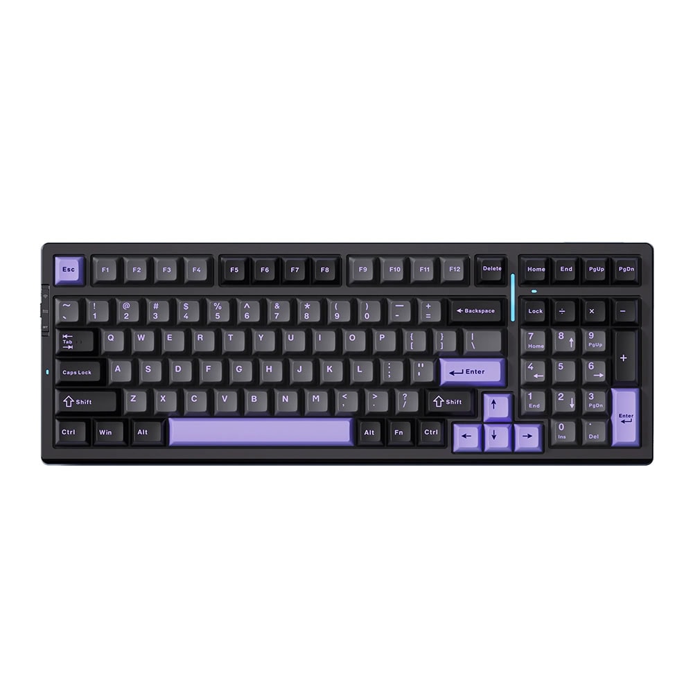 Mchose G98 Pro 98 Rgb Kablosuz Hotswap Siyah Mor Mekanik Gaming Klavye Mc G98s 3 1
