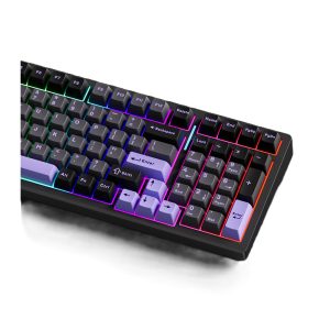 Mchose G98 Pro 98 Rgb Kablosuz Hotswap Siyah Mor Mekanik Gaming Klavye Mc G98s 3 3