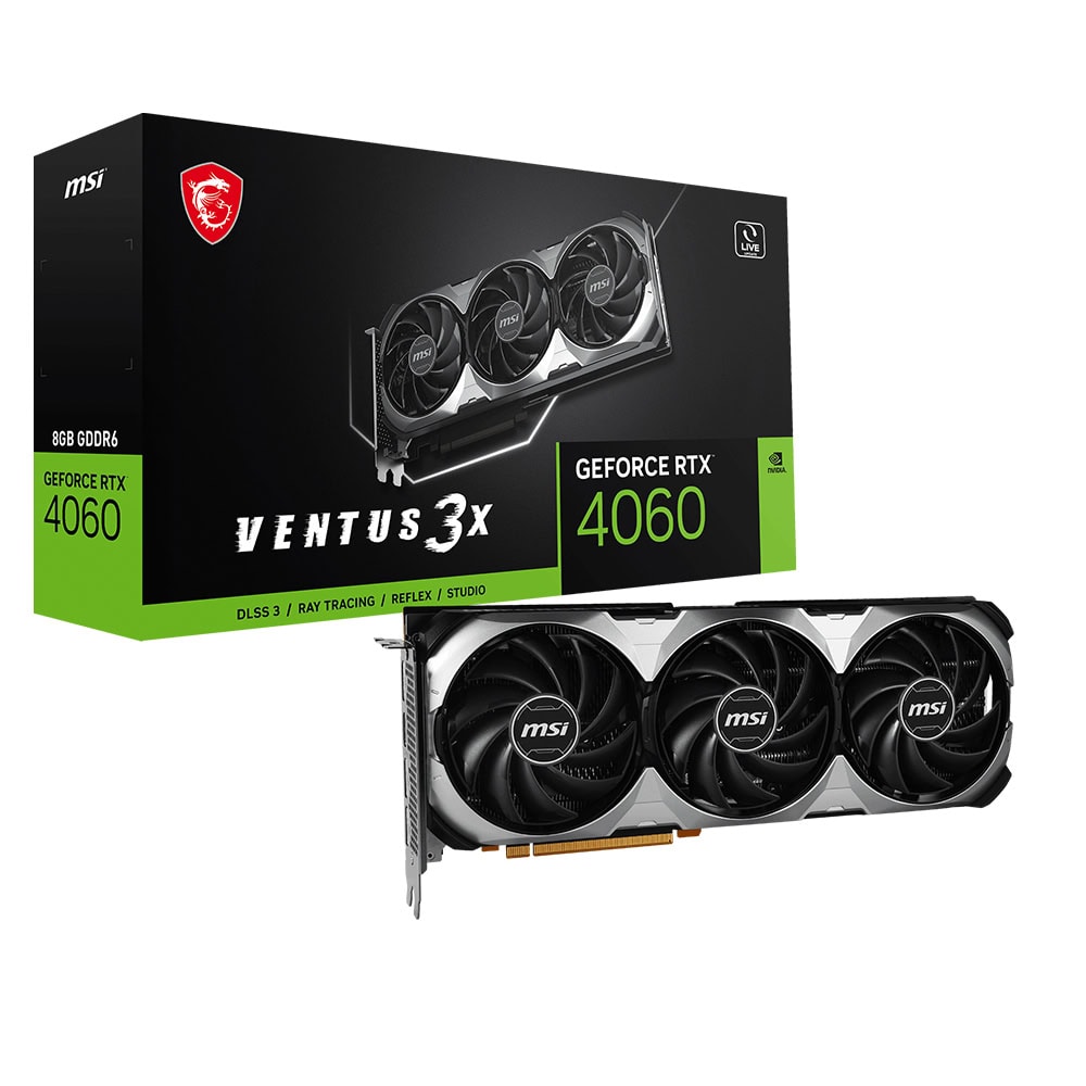Msi Geforce Rtx 4060 Ventus 3x 8g 8gb Gddr6 128 Bit Dlss 3 Ekran Karti 1
