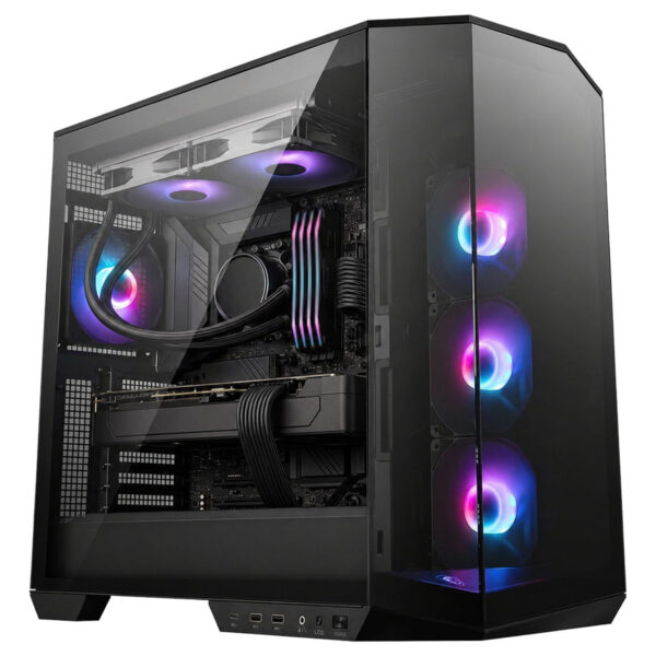 Msi Mag Pano 100r Pz Argb Panaromik Temperli Cam Usb 5 0 Atx Mid Tower Siyah Gaming Kasa T2