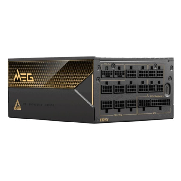 Msi Meg Ai1600t Pcie5 1600w 80 Titanium Pcie 5 1 Full Moduler Atx 3 1 Guc Kaynagi 3