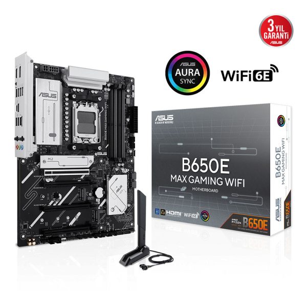 Asus B650e Max Gaming Wifi 8000mhz Oc Ddr5 Soket Am5 M 2 Hdmi Dp Atx Anakart 2