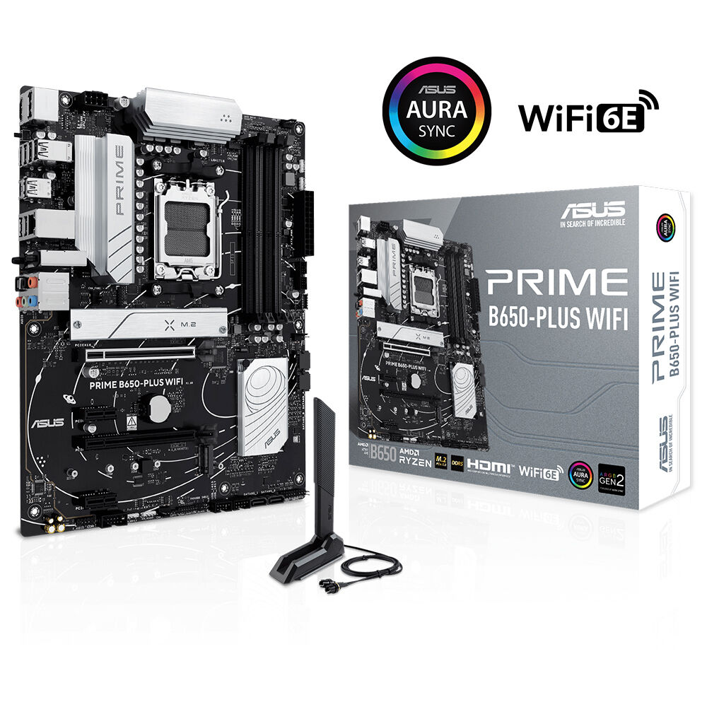 Asus Prime B650 Plus Wifi 7600mhz Oc Ddr5 Soket Am5 M 2 Hdmi Dp Atx Anakart 1