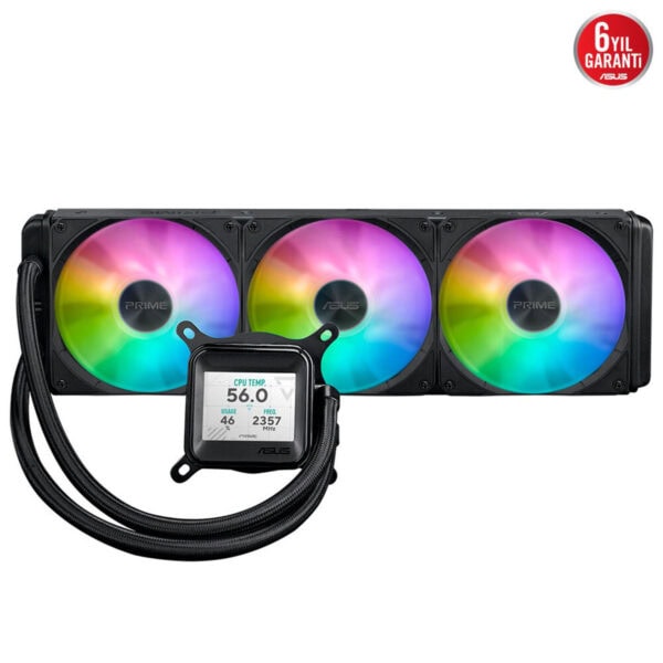 Asus Prime Lc 360 Argb Lcd 360mm Intel Amd Uyumlu İşlemci Sıvı Soğutucu 2