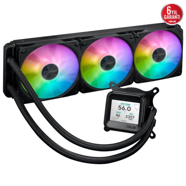Asus Prime Lc 360 Argb Lcd 360mm Intel Amd Uyumlu İşlemci Sıvı Soğutucu 4