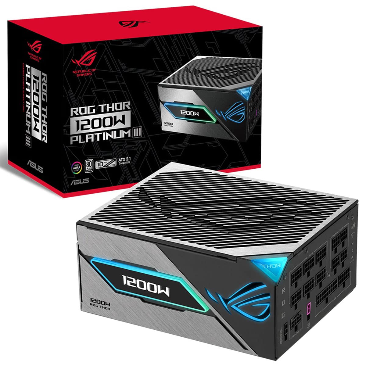 Asus Rog Thor 1200w Platinum Iii 80+ Platinum Pcie 5.1 Full Modüler Atx 3.1 Güç Kaynağı 1