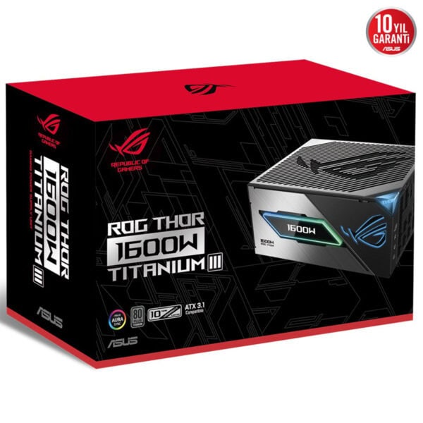 Asus Rog Thor 1600w Titanium Iii 80 Plus Titanyum Pcie 5.1 Full Modüler Atx 3.1 Güç Kaynağı 14