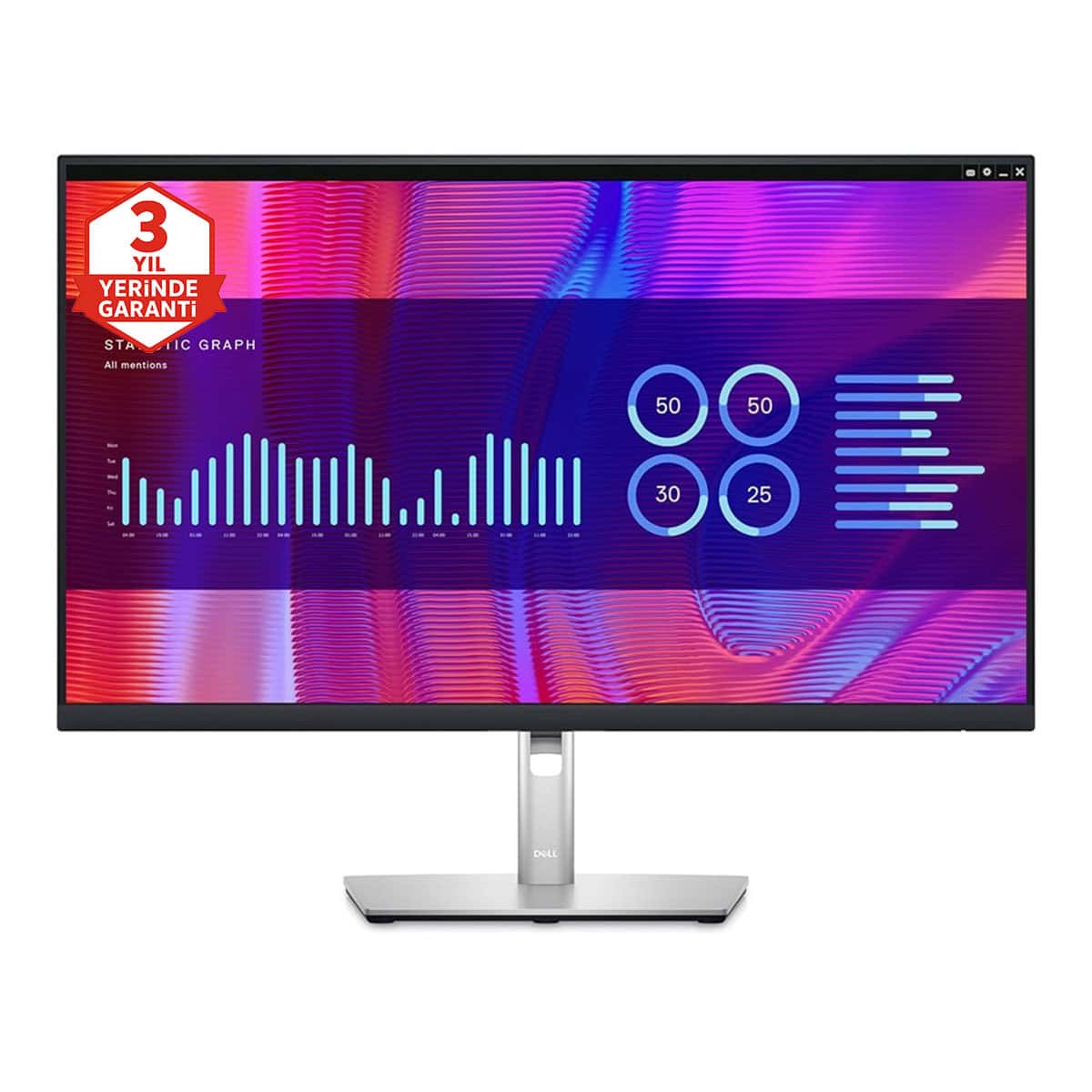 Dell P2723de 26.96 Inç 60hz 5ms 2k Qhd Ips Pivot Monitör 3 Yıl Yerinde Servis Garantisi 1