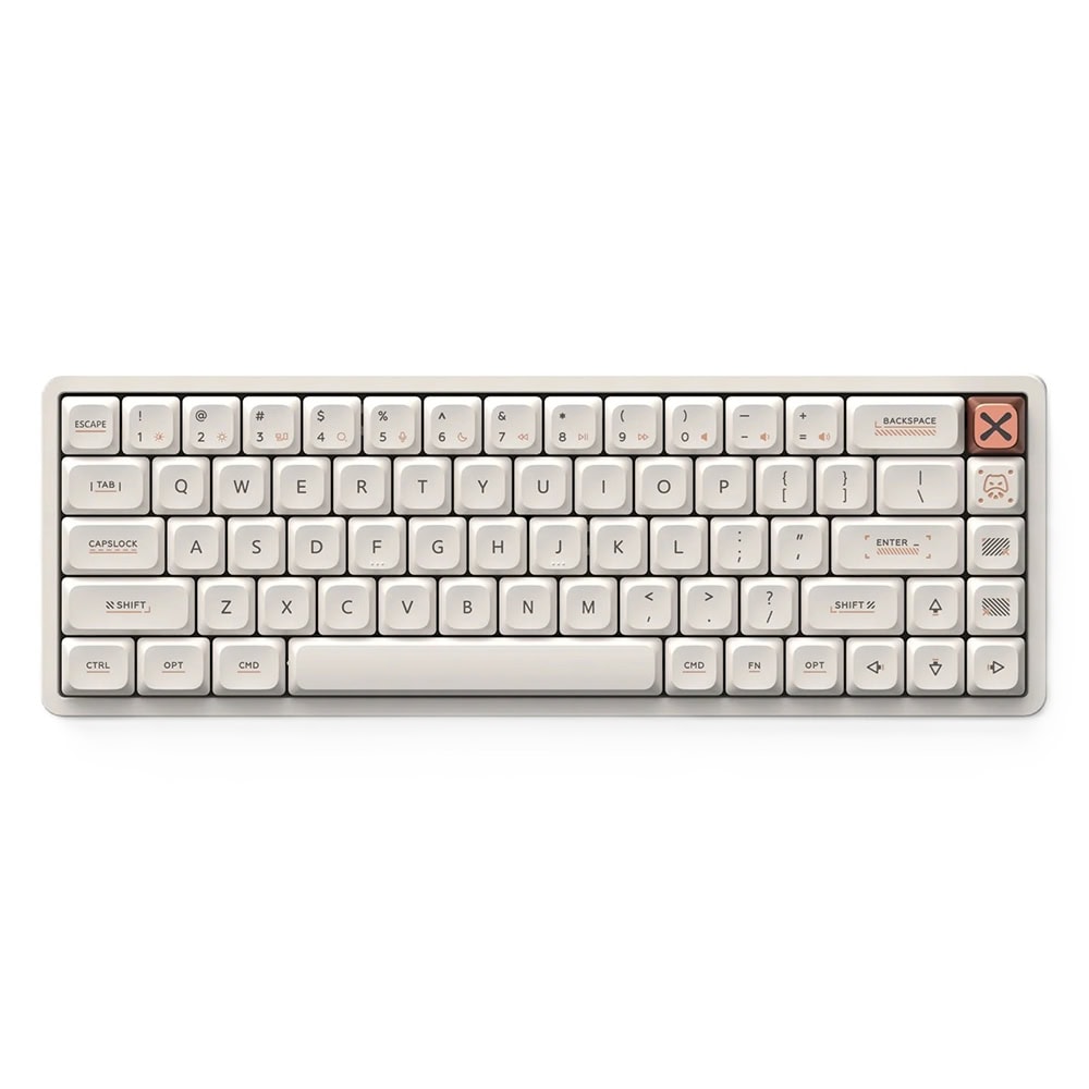 Iqunix Magi65 Ochre White 65 Rgb Kablosuz Hotswap Mekanik Gaming Klavye 1